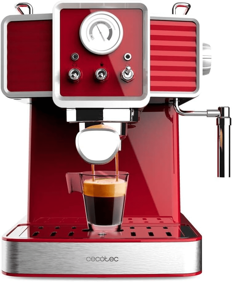 Cafetera express roja cecotec